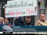 Alemanes rechazan políticas migratorias contra refugiados