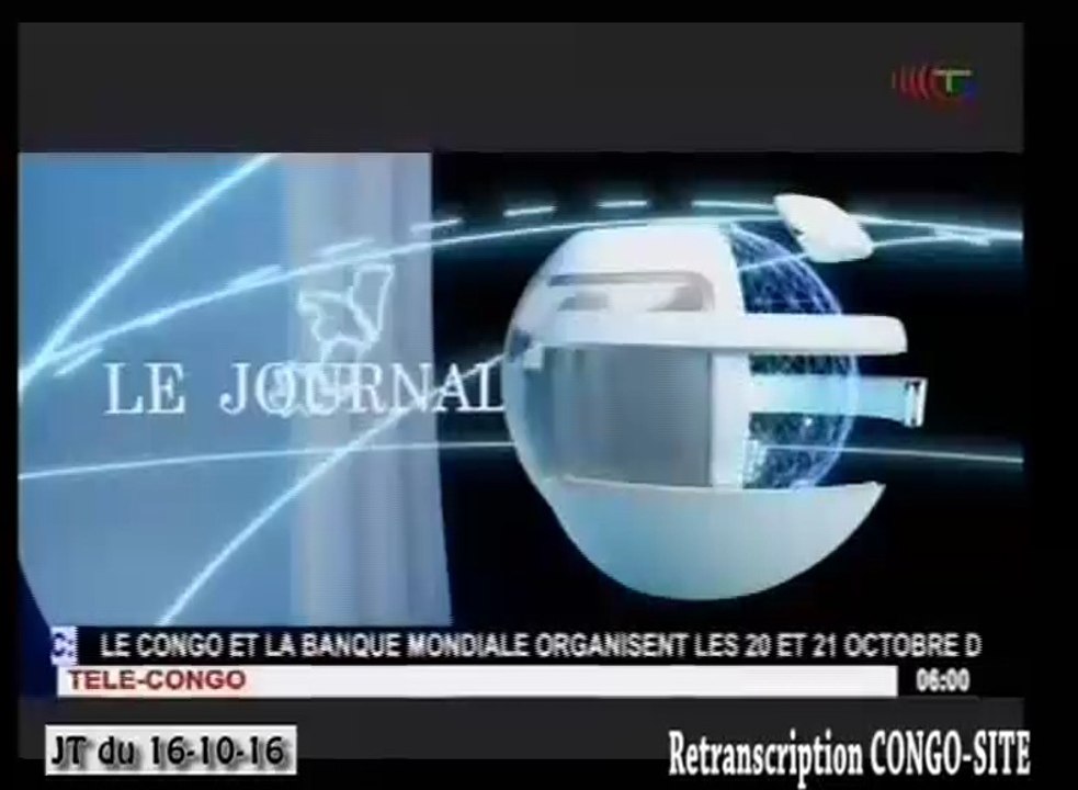 Journal de 20h TVCongo du dimanche 16 septembre 2016 -By Congo-Site