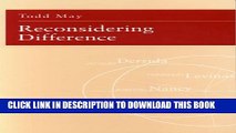 [Read PDF] Reconsidering Difference: Nancy, Derrida, Levinas, and Deleuze Ebook Online