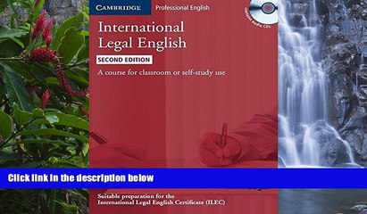 Deals in Books  International Legal English Student s Book with Audio CDs (3): A Course for