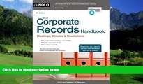 Books to Read  The Corporate Records Handbook: Meetings, Minutes   Resolutions  Full Ebooks Best