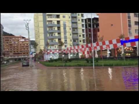Report TV - Përmbytje nga reshjet e shiut në Lezhë, problematika edhe në fshatra