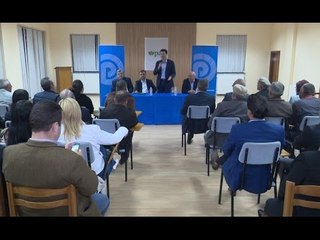 Report TV - Zgjedhjet,Basha prezanton kandidatin në Kolonjë: Qëndresë përballë krimit