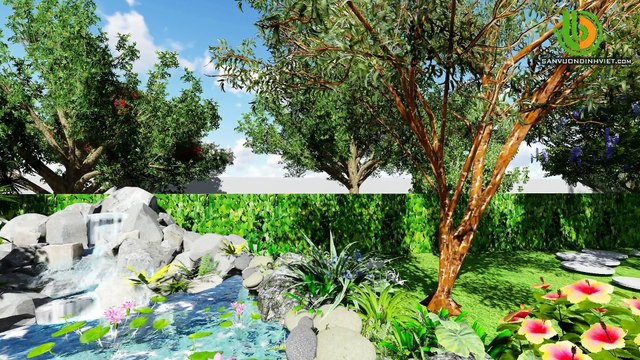 Thiết kế sân vườn Anh Sang- Tân Triều- Đồng Nai