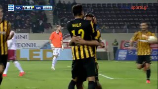 Λάρισα - ΑΕΚ 1-2  Όλα τα γκολ