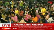 Live footage: Thai people grieve at news of King Bhumibol Adulyadej's death