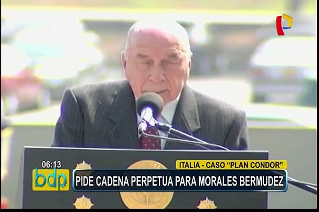 Fiscalía de Roma pide cadena perpetua para el expresidente Morales Bermúdez