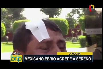 La Molina: mexicano ebrio agrede a sereno