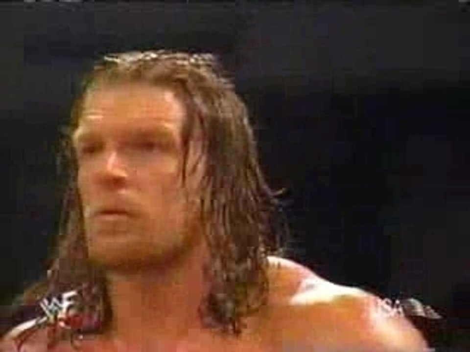 WWF - Chris Benoit & HHH vs Y2J & The Rock (04-23-00)