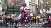 Rain fails to dampen Olympic heroes parade in Britain