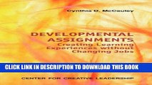 [DOWNLOAD] PDF Developmental Assignments: Creating Learning Experiences Without Changing Jobs