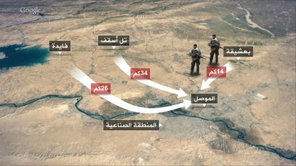 محاور المعارك في الموصل