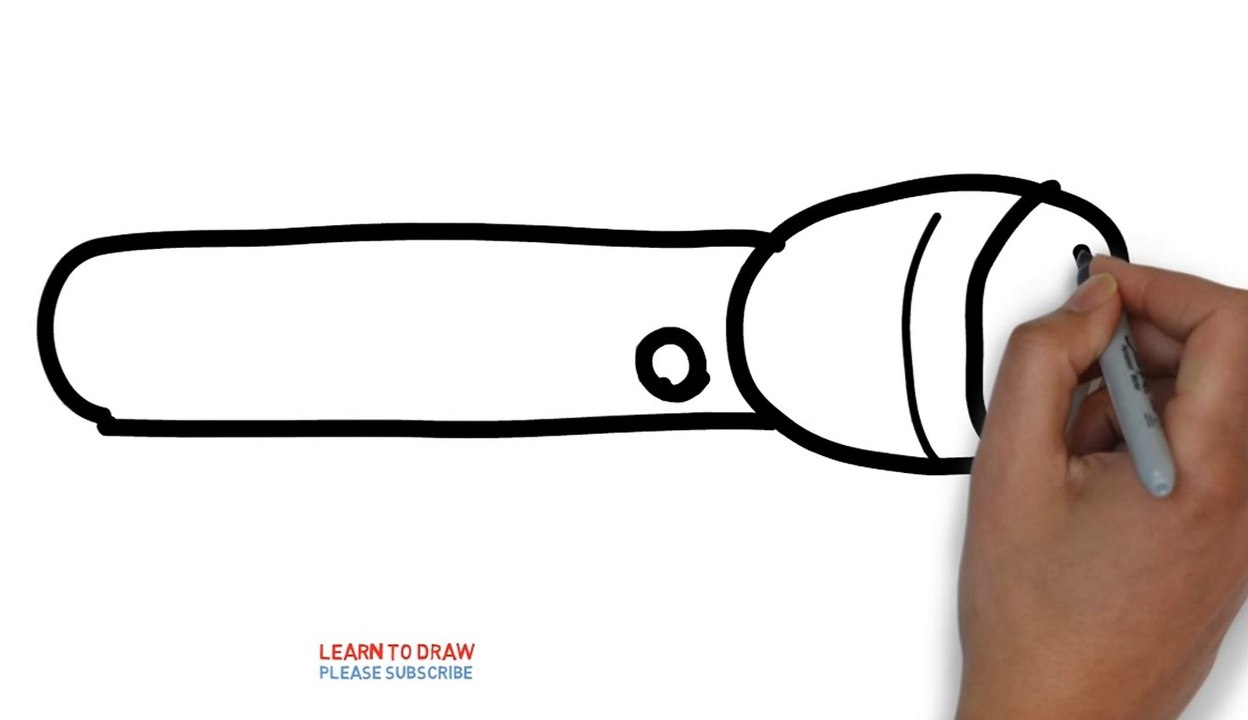 Easy Step For Kids How To Draw a Flashlight
