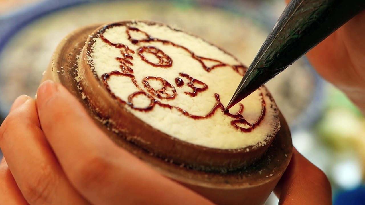 Chinese Street Food (Xi an) - Cute Hamtaro Hamster Rice Cake   Hamutarō ハム太郎