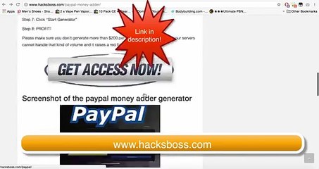 Online Working New Paypal Money Generator 2017.
