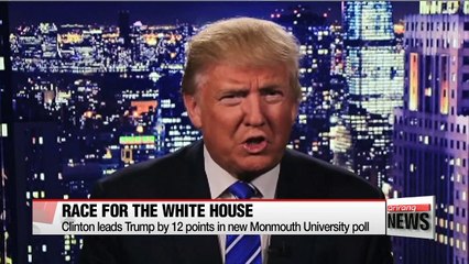 Clinton leads Trump by 12 points in new Monmouth University poll