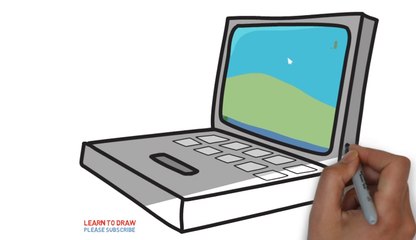 Simple Step-by-Step Guide for Kids to Draw a Laptop 💻