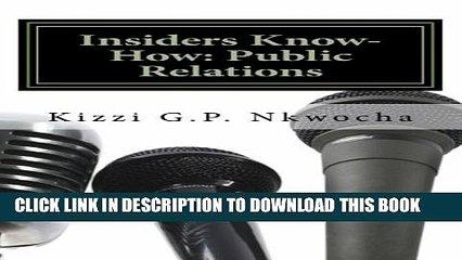 [Read PDF] Insiders Know-How: Public Relations Ebook Online