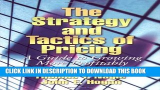 [PDF] FREE The Strategy and Tactics of Pricing: A Guide to Growing More Profitably [Download] Full