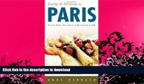 READ BOOK  Eating   Drinking in Paris: French Menu Translator and Restaurant Guide (7th edition)