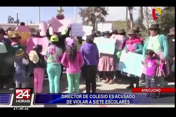 Ayacucho: capturan a director de colegio acusado de violar a 7 menores