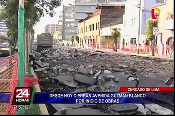 Desde hoy cierran avenida Guzmán Blanco por inicio de obras