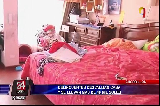 Chorrillos: delincuentes desvalijan casa y se llevan más de 40 mil soles