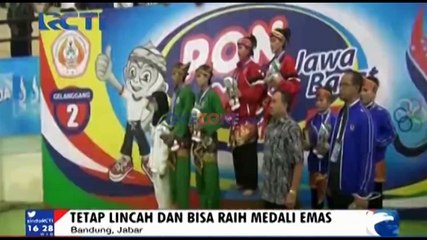 Atlet Hamil Raih Emas PON
