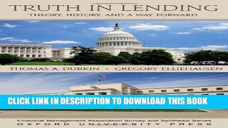 [Read PDF] Truth in Lending: Theory, History, and a Way Forward (Financial Management Association