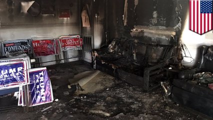 Firebomb attack destroys North Carolina GOP headquarters