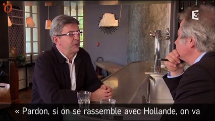 2017 : Mélenchon ne veut pas « être ridicule » avec Hollande
