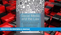 FAVORIT BOOK Social Media and the Law: A Guidebook for Communication Students and Professionals