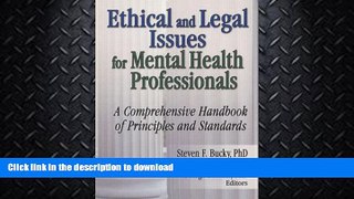 READ  Ethical and Legal Issues for Mental Health Professionals: A Comprehensive Handbook of