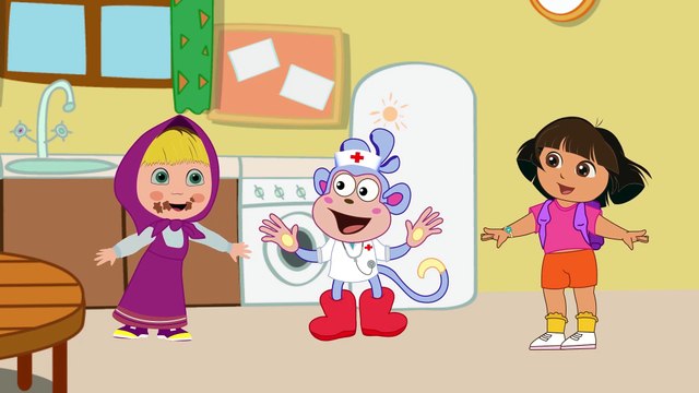 Masha And Dora Kitchen Games Paw Patrol Funny Story 8 Finger Family Nursery Rhymes