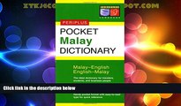 Big Deals  Pocket Malay Dictionary: Malay-English English-Malay (Periplus Pocket Dictionaries)