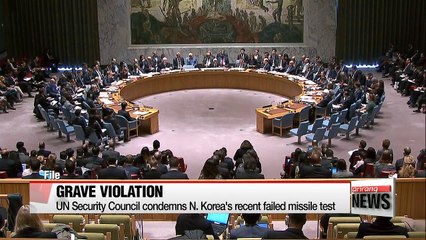 Download Video: UN Security Council condemns N. Korea's failed ballistic missile test