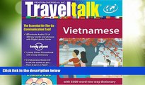 Big Deals  Vietnamese [With Lonely Planet Phrasebook W/2-Way Dictionary] (TravelTalk)  Best Seller