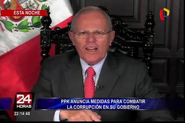 PPK anuncia medidas para combatir la corrupción