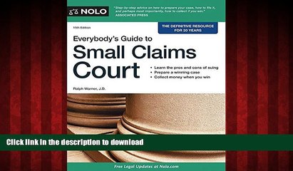 EBOOK ONLINE Everybody s Guide to Small Claims Court (Everybody s Guide to Small Claims Court.