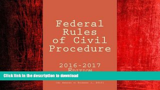 DOWNLOAD Federal Rules of Civil Procedure READ PDF BOOKS ONLINE