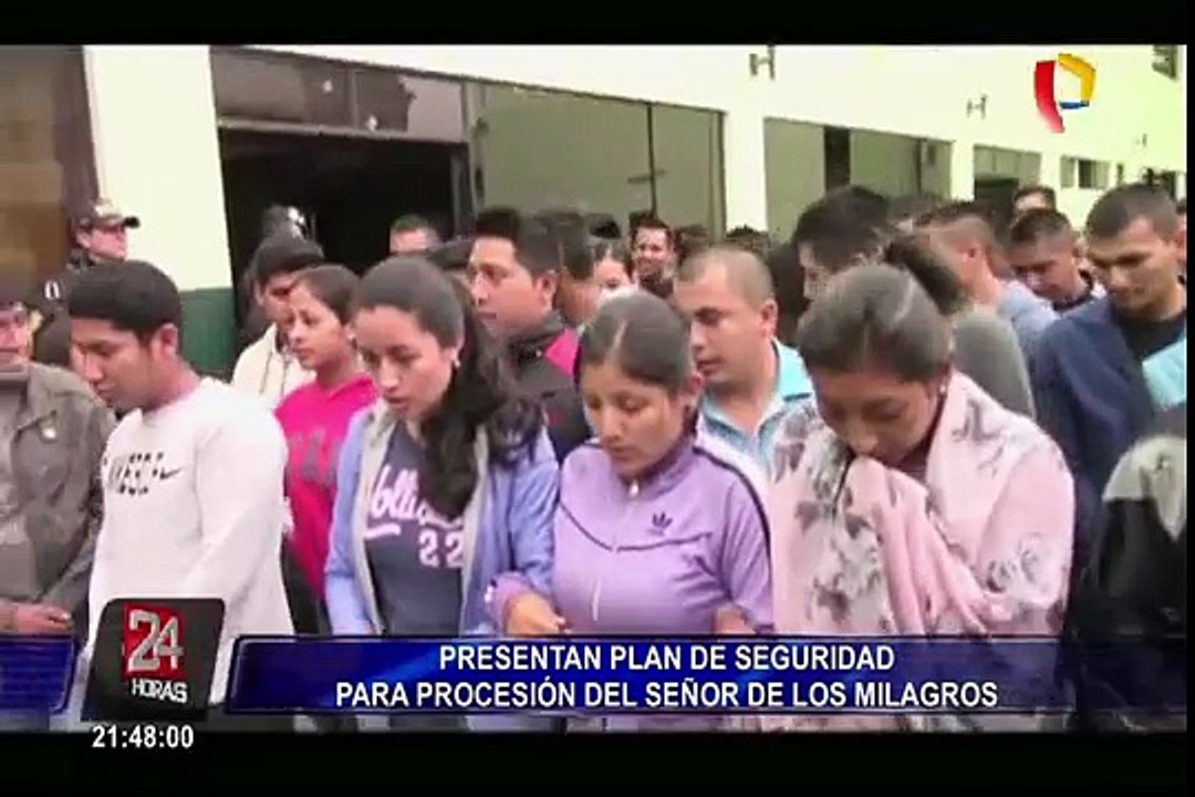 Presentan plan de seguridad para procesión del Señor de los Milagros