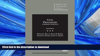 READ THE NEW BOOK Civil Procedure, A Modern Approach (American Casebook Series) READ PDF BOOKS