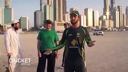 Glenn Maxwell Playing Tape Ball Cricket With Pakistani locals in Dubai