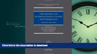 FAVORIT BOOK The Manual on International Courts and Tribunals (International Courts and Tribunals