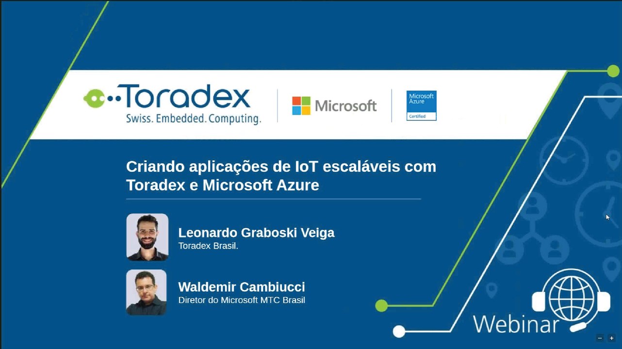 Webinar on-demand: Live Development Session - IoT Application using Toradex Modules and Microsoft Azure