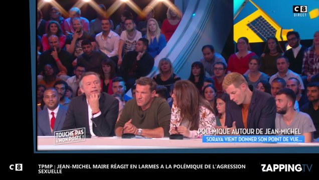 Jean-Michel Maire tres emu s'excuse aupres de Soraya Riffy dans TPMP