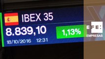 El Ibex 35 suma un 1,05% al mediodía y mantiene los 8.800 puntos gracias a grandes valores