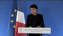 [ARCHIVE] 7 mesures pour améliorer le remplacement : intervention de Najat Vallaud-Belkacem