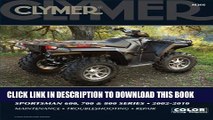 [PDF] Polaris Sportsman 600, 700, and 800 Series 2002-2010 (Clymer) Full Collection