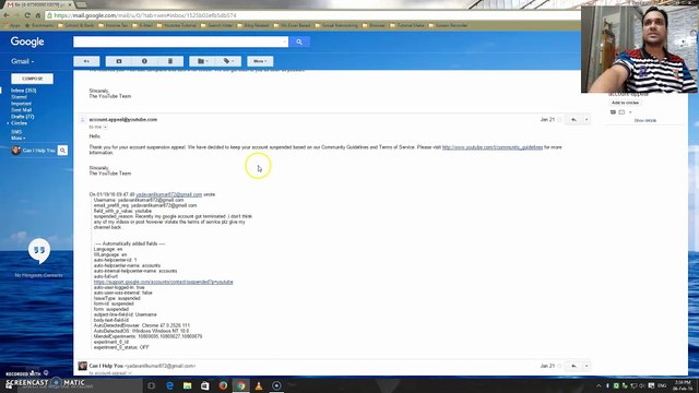 How To Get a Terminated,Suspended or Banned Youtube Channel Account Back Part-1 [Hindi]